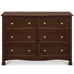 Kalani 6-Drawer Double Wide Dresser - Espresso Finish