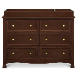 Kalani 6-Drawer Double Wide Dresser - Espresso Finish