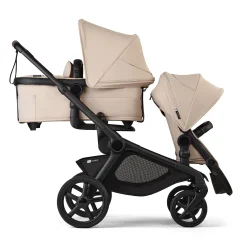 Kangaroo Sibling Seat - Black / Taupe