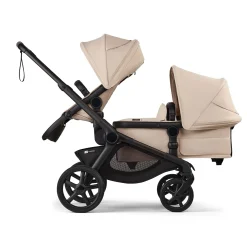 Kangaroo Sibling Seat - Black / Taupe