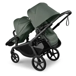 Kangaroo Sibling Seat - Black / Forest Green