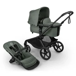 Kangaroo Stroller - Black/ Forest green
