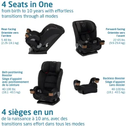 Kani 4-in-1 Convertible Car Seat - Black