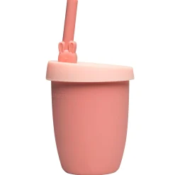 Kids Silicone Cup with Straw - Bunny