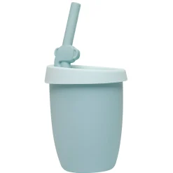 Kids Silicone Cup with Straw - Elephant