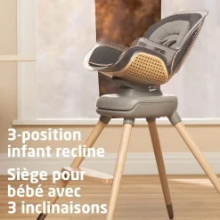 Kiskadee 360° Rotating High Chair - Onyx Heritage