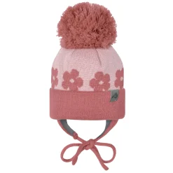 Knitted Flower Hat 0-24 months