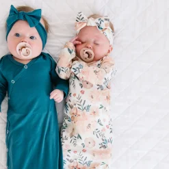 Knotted Gown 0m+ - Autumn Flowers