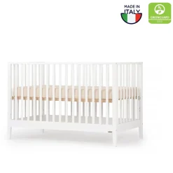 Lala 3-In-1 Convertible Crib - White