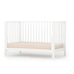 Lala 3-In-1 Convertible Crib - White