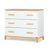 LaLa Little 3-Drawer Dresser - White/Natural