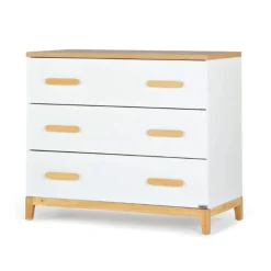 LaLa Little 3-Drawer Dresser - White/Natural