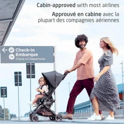 Lara Ultracompact Stroller - Essential Black