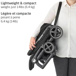 Lara Ultracompact Stroller - Essential Black