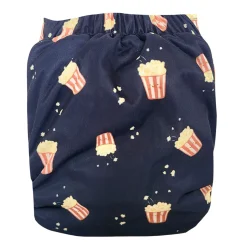 Large Elastic Cloth Diaper 8-35lb- Popcorn