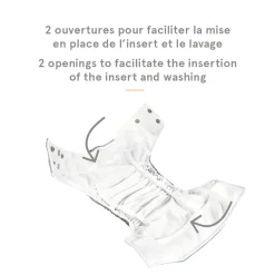 Large Elastic Cloth Diaper 8-35lb- Popcorn