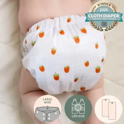 Large Elastic Cloth Diaper 8-35lb - Jam