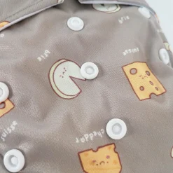 Large Elastic Cloth Diaper 8-35lb - Cheese