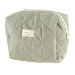 Large Quilted Pouch- Mint
