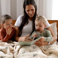 4-Layer Muslin Blanket - Blueberry