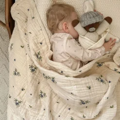 4-Layer Muslin Blanket - Blueberry