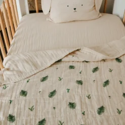4-Layer Muslin Blanket Twin Bed Size - Fern