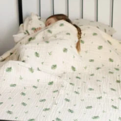 4-Layer Muslin Blanket Twin Bed Size - Fern