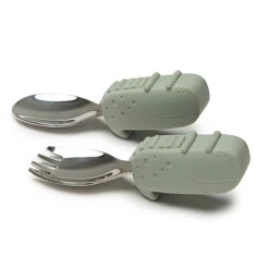 Learning Spoon and Fork Set - Alligator