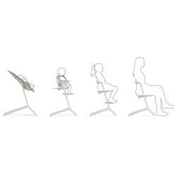 LEMO 2 High Chair 3-in-1 - Sand White