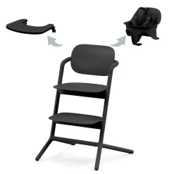 LEMO 2 High Chair 3-in-1 - Stunning Black