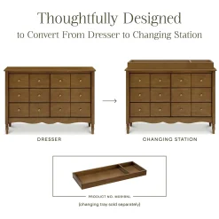 Liberty 6-Drawer Assembled Dresser - Natural Walnut