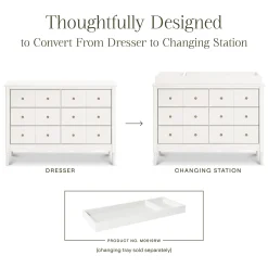 Liberty 6-Drawer Assembled Dresser - Warm White