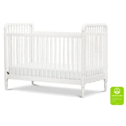 Liberty 3-in-1 Convertible Spindle Crib With Conversion Kit - Warm White