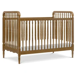 Liberty 3-in-1 Convertible Spindle Crib With Conversion Kit - Natural Walnut