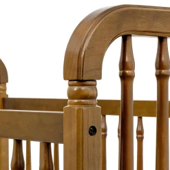 Liberty 3-in-1 Convertible Spindle Crib With Conversion Kit - Natural Walnut