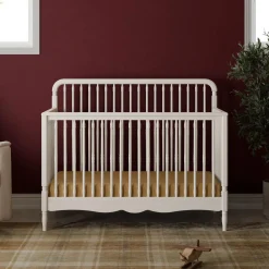 Liberty 4-in-1 Convertible Spindle Crib - Warm White