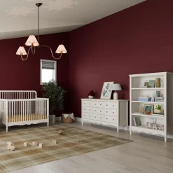 Liberty 4-in-1 Convertible Spindle Crib - Warm White