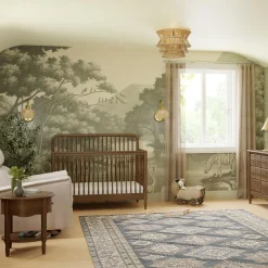 Liberty 4-in-1 Convertible Spindle Crib - Natural Hazelnut