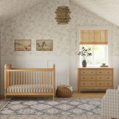 Liberty 3-in-1 Convertible Spindle Crib With Conversion Kit - Honey