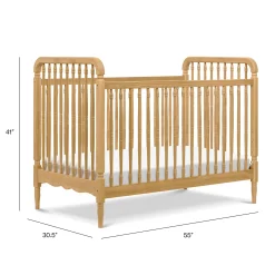 Liberty 3-in-1 Convertible Spindle Crib With Conversion Kit - Honey