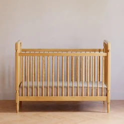 Liberty 3-in-1 Convertible Spindle Crib With Conversion Kit - Honey