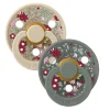 LIBERTY Pacifier Bibs 6-18m Set of 2 - Pine Mix (Size 2)