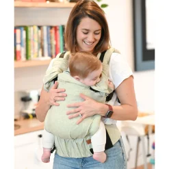 Linen Baby Carrier 3 Positions - Mint