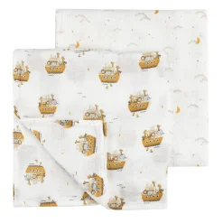 Lions 2pc Muslin Blankets