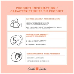 Little Smileys Changing Table with Removable Station - Bleached Oak