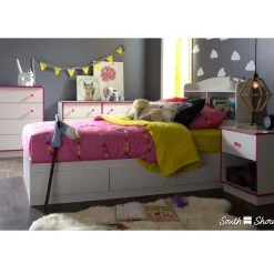 Logik Twin bed with 3 Drawers - White