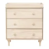 Lolly 3-Drawer Changer Dresser with Removable Changing Tray - Washed Natural