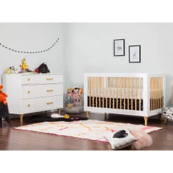 Lolly 6-Drawer Double Dresser - White / Natural