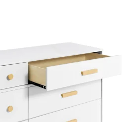 Lolly 6-Drawer Double Dresser - White / Natural
