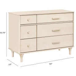 Lolly 6-Drawer Double Dresser - Washed Natural